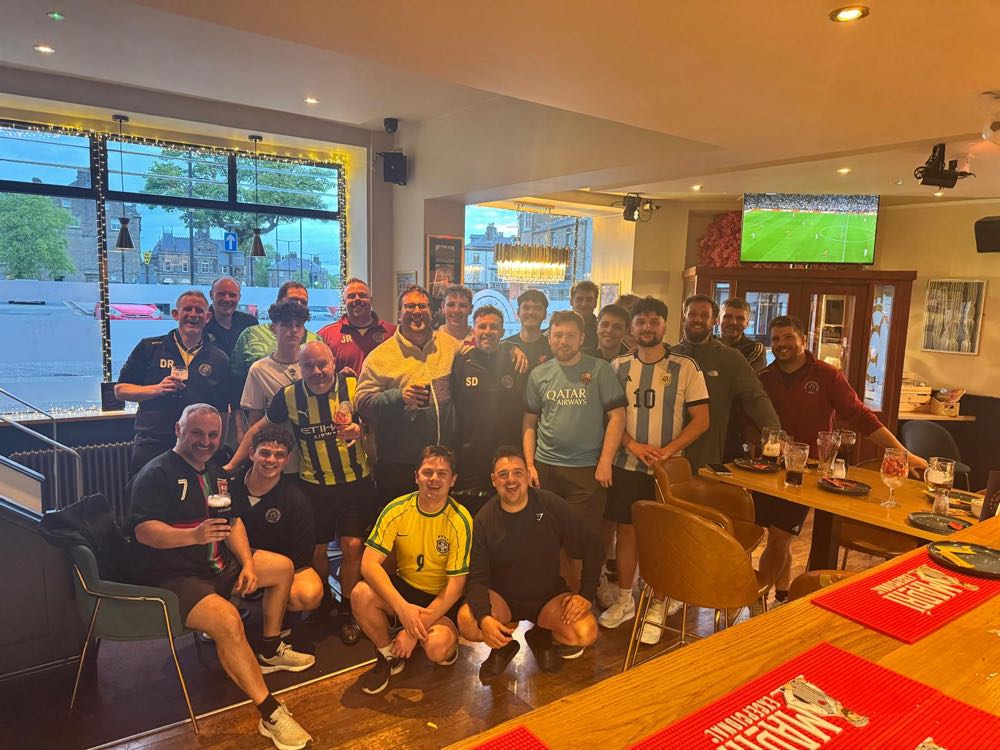 DadBodsFFC members on a club night out